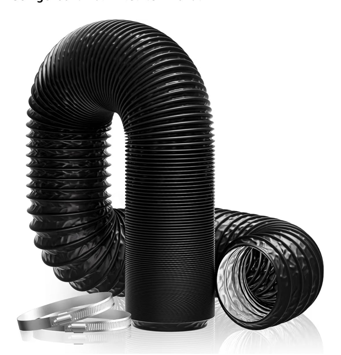 100mm Abluftschlauch Schwarz