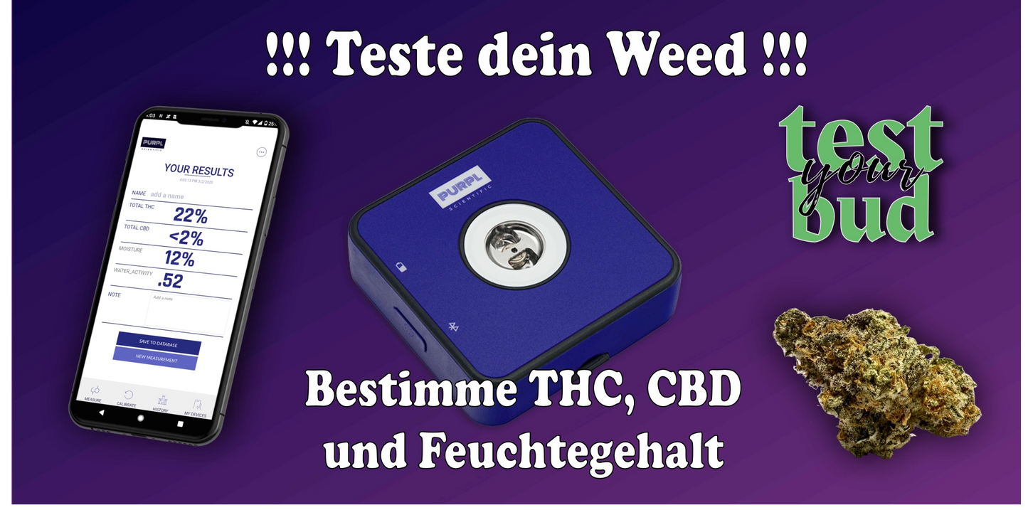 Blüten Analysieren THC/CBD & Feuchtigkeit