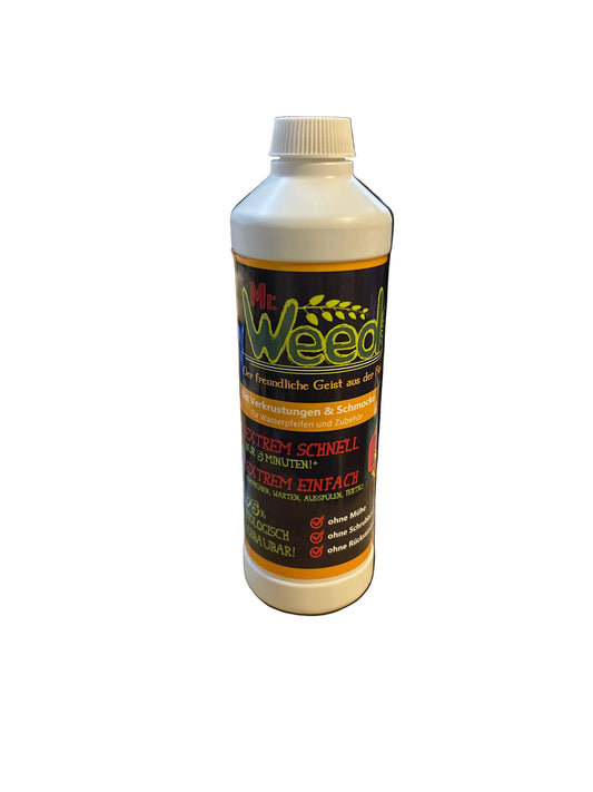 Mr. Weeds der Premium Wasserpfeifen Reiniger – 500ml – zu 95% biologisch abbaubar