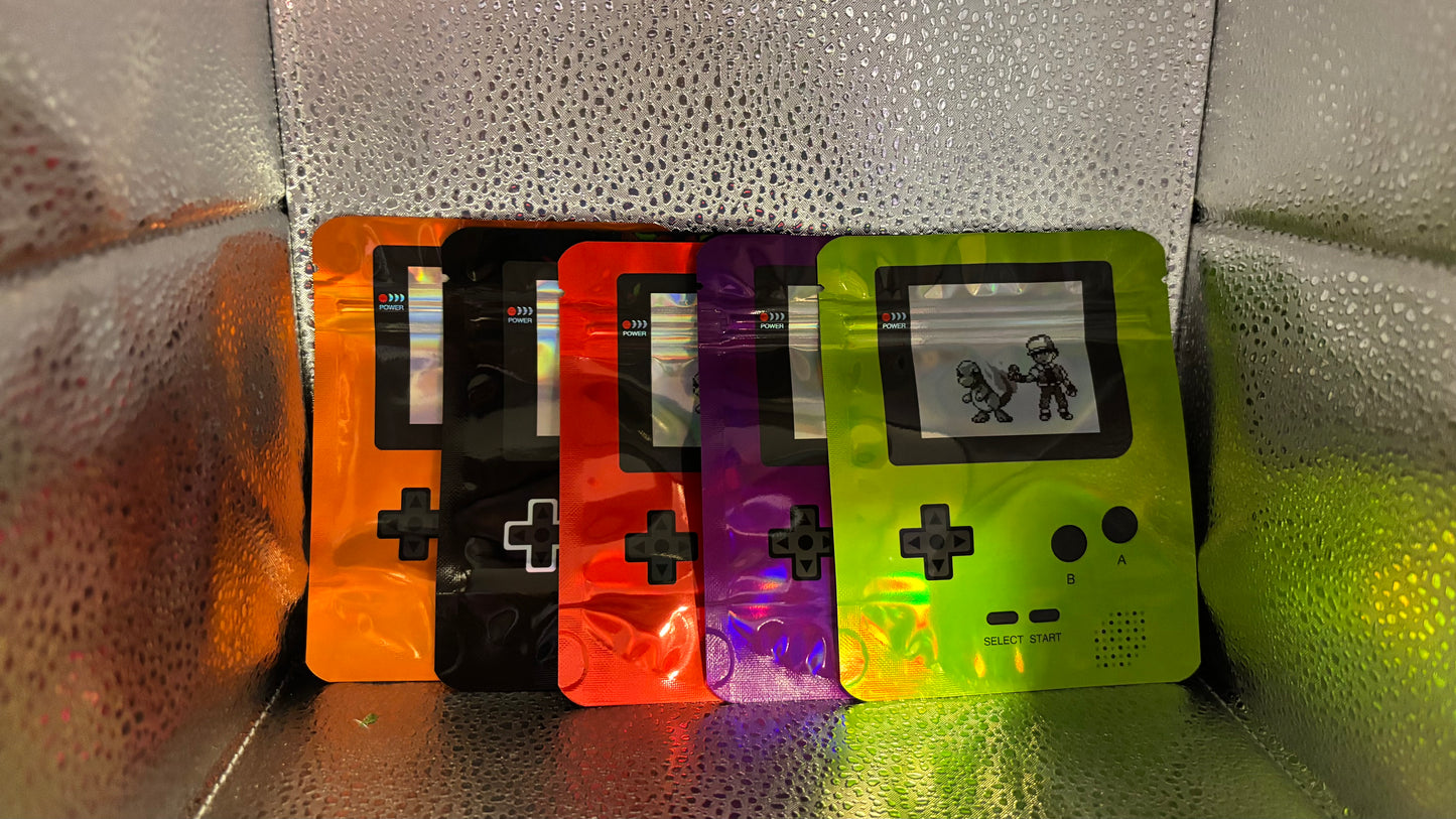 Druckverschlussbeutel im Retro Handheld Design